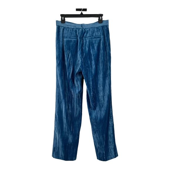 Stella Nova Pants Livi straight velour blue size 38  (US:  Medium M) - Picture 4 of 7